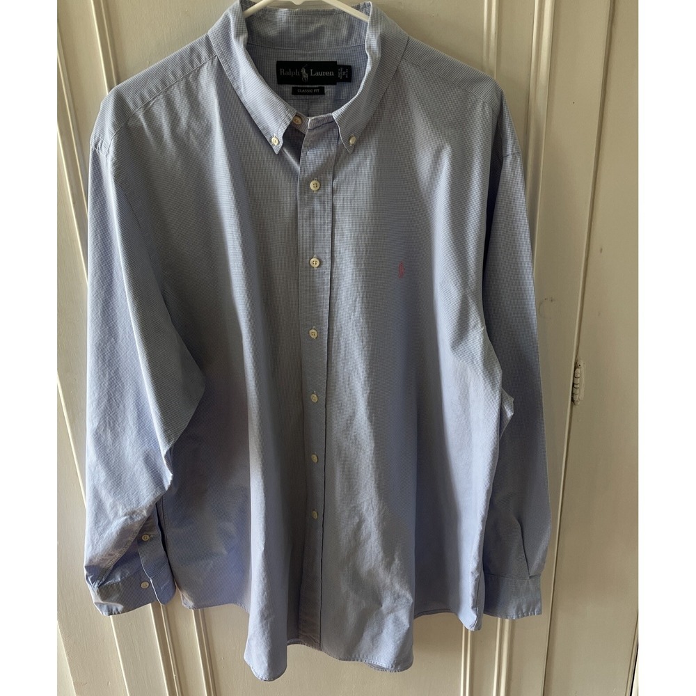 Ralph Lauren Small Gingham Check Shirt 18 34/35